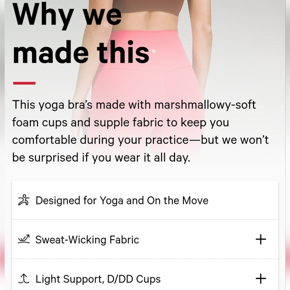 NWT Lululemon Like a Cloud Longline Bra Light Support, D/DD Cup - Picture 6 of 10